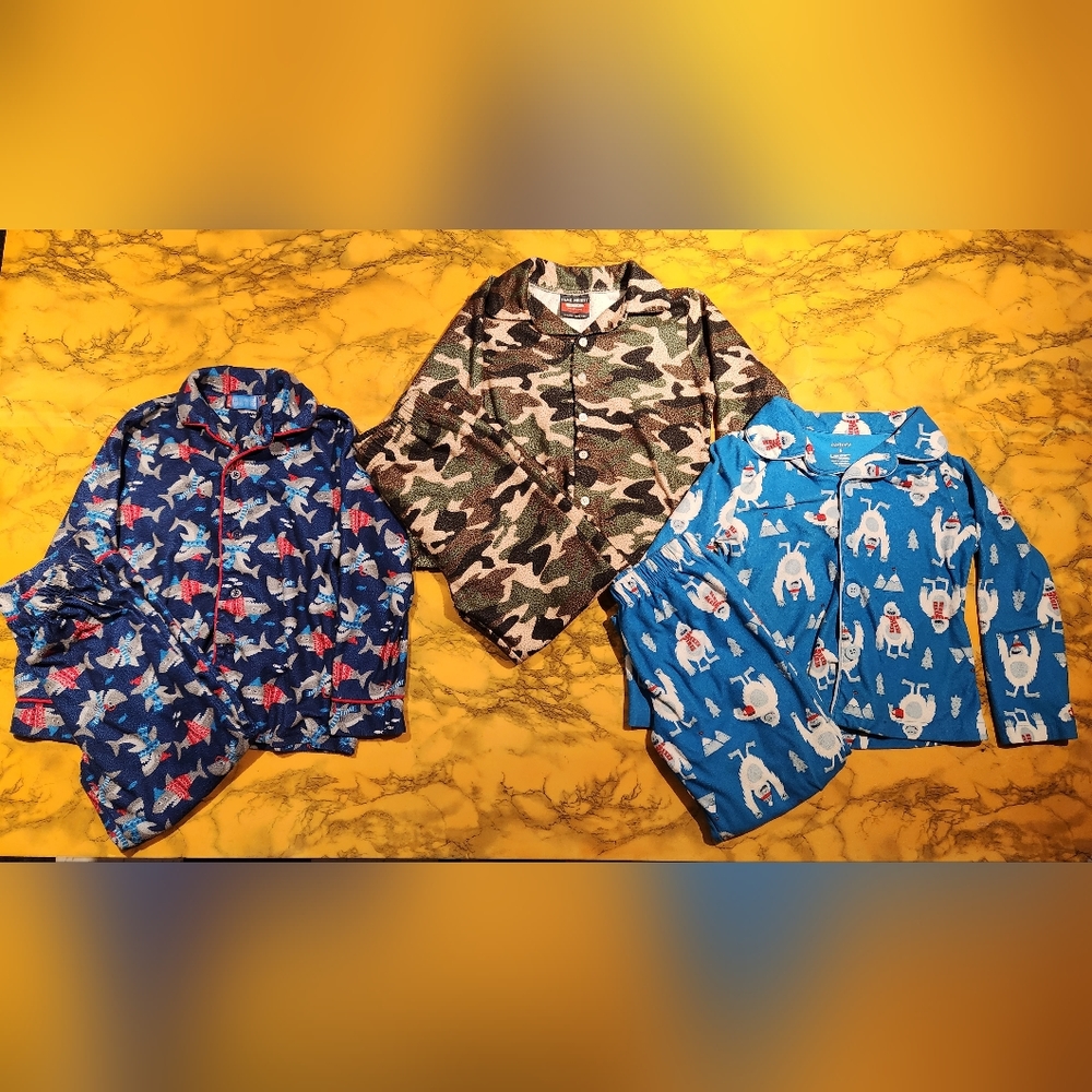 Boys Pajama Set Bundle 6/7 (3 sets)